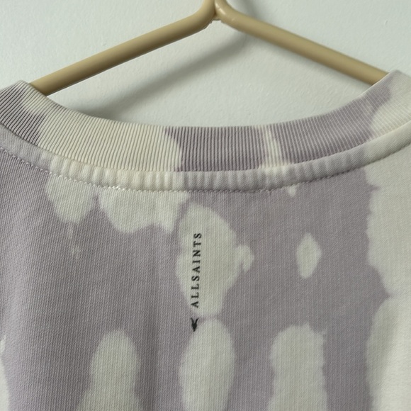 NWT All Saints Elizah Tie Dye Sweatshirt Puffed Long Sleeve Size XS - Picture 6 of 11